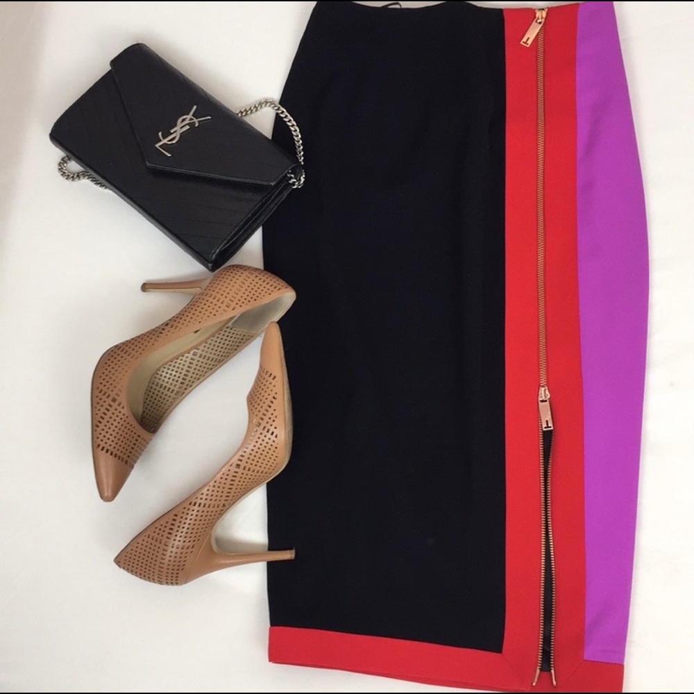 Ted Baker color block skirt